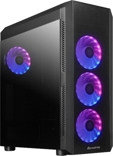 Kasë CHIEFTEC SCORPION 4 GL-04B-UC-OP, ATX, USB-C 3.2, A-RGB, e zezë