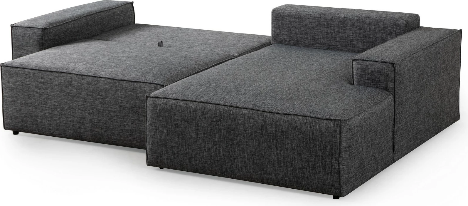 Kënd-sofë krevati Atelier del Sofa, kënd i djathtë, ngjyrë gri e errët