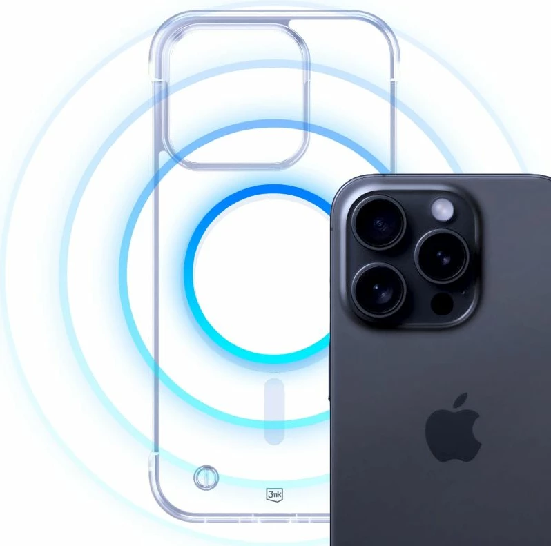 Kapak telefoni 3mk Just20g MagCase për iPhone 16 Pro Max, transparent