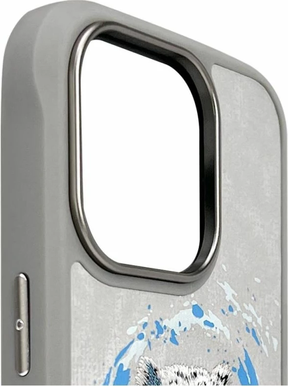 Kapak MagSafe Nimmy Pantera për iPhone 16 Pro, gri