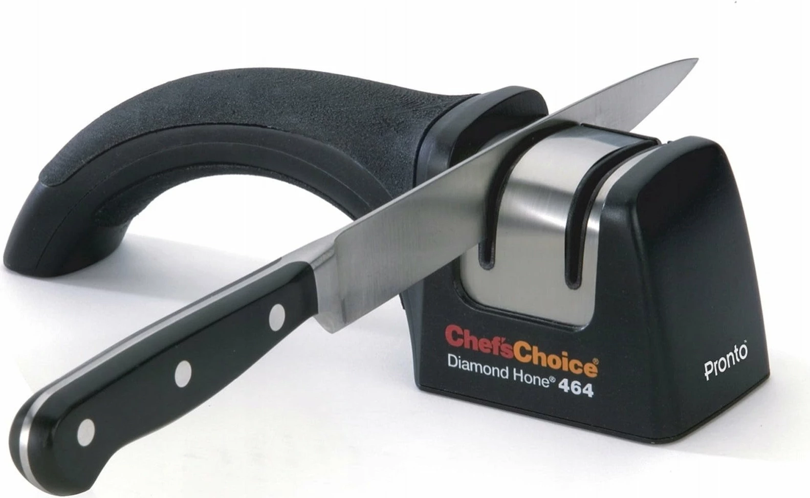Mprehës thikash ChefsChoice Pronto Diamond Hone 464, 2-fazor me disqe diamanti, i zi