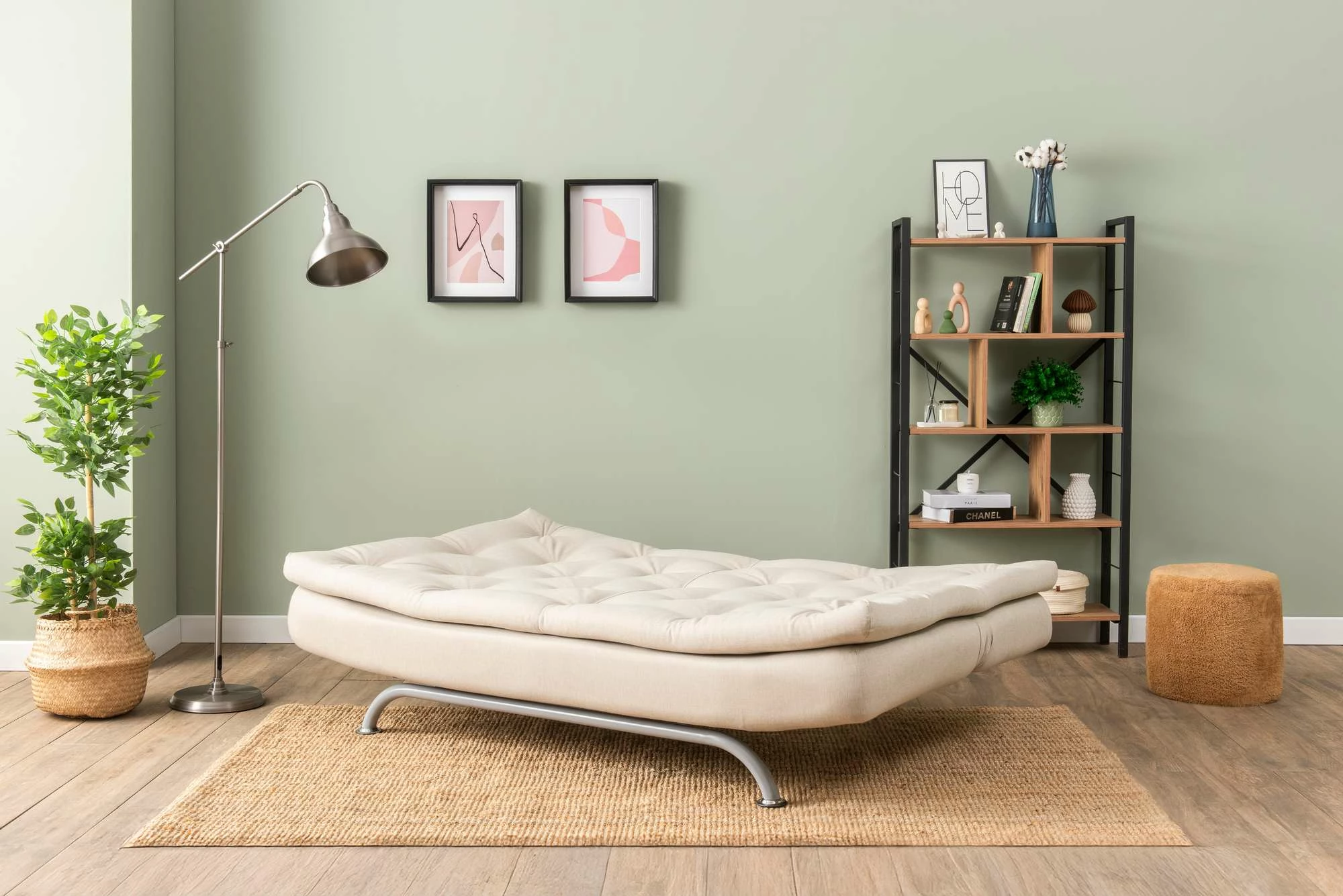 Divan-krevat treshe, Atelier del Sofa, Rivo, bezhë