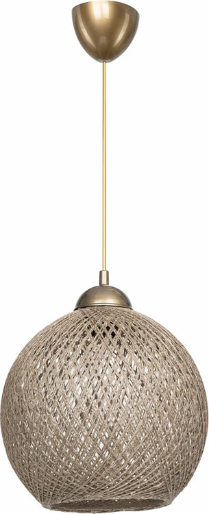 Dritë tavani Leshia E27, ngjyrë kafe, D26x26cm