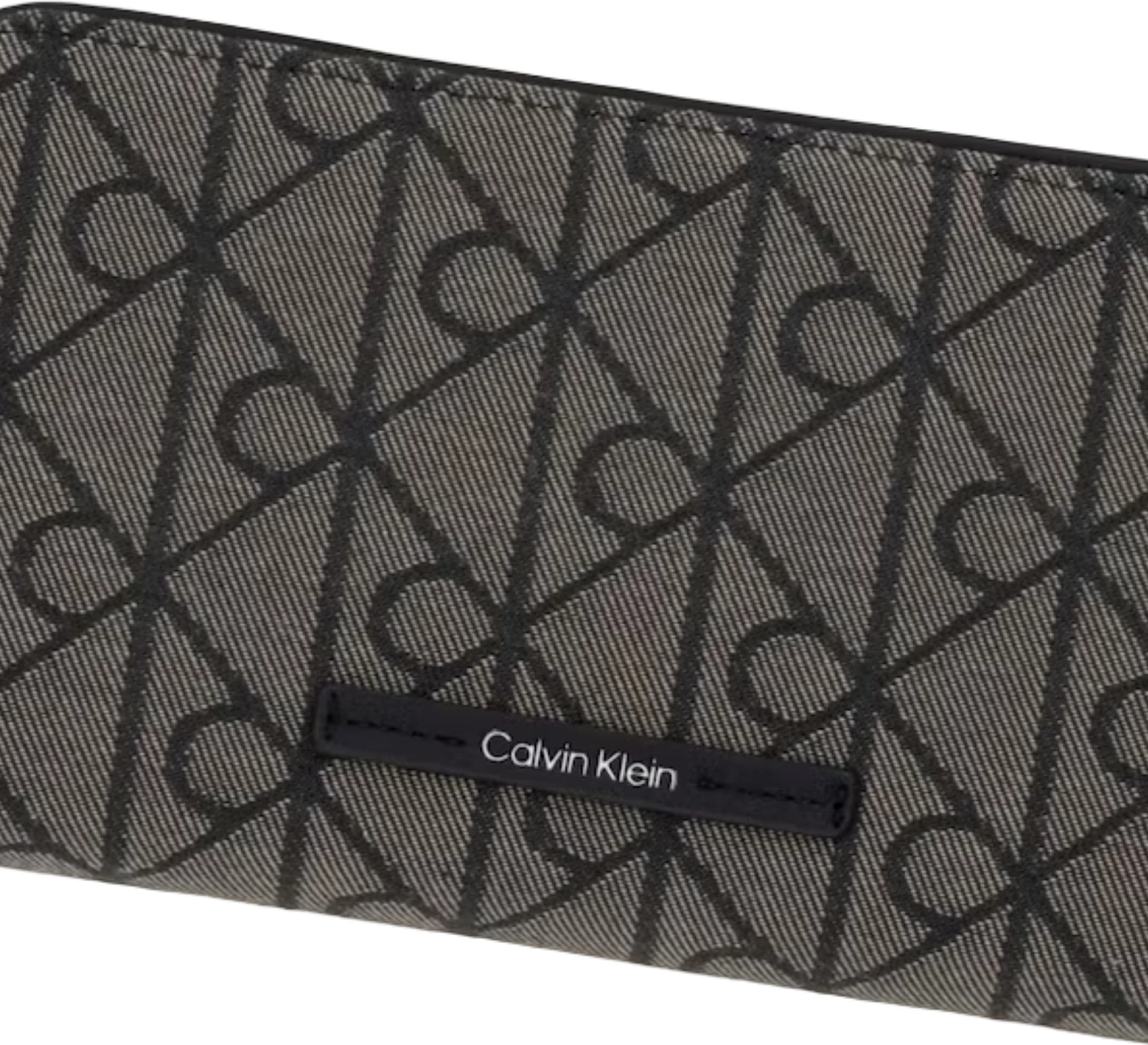 Portofol pasaporte për femra Calvin Klein LV04F1163G, i zi-bezhë