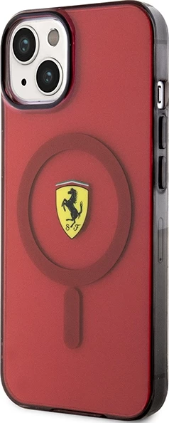 Mbështjellës Ferrari FEHMP14SURKR për iPhone 14 6.1", MagSafe, i kuq