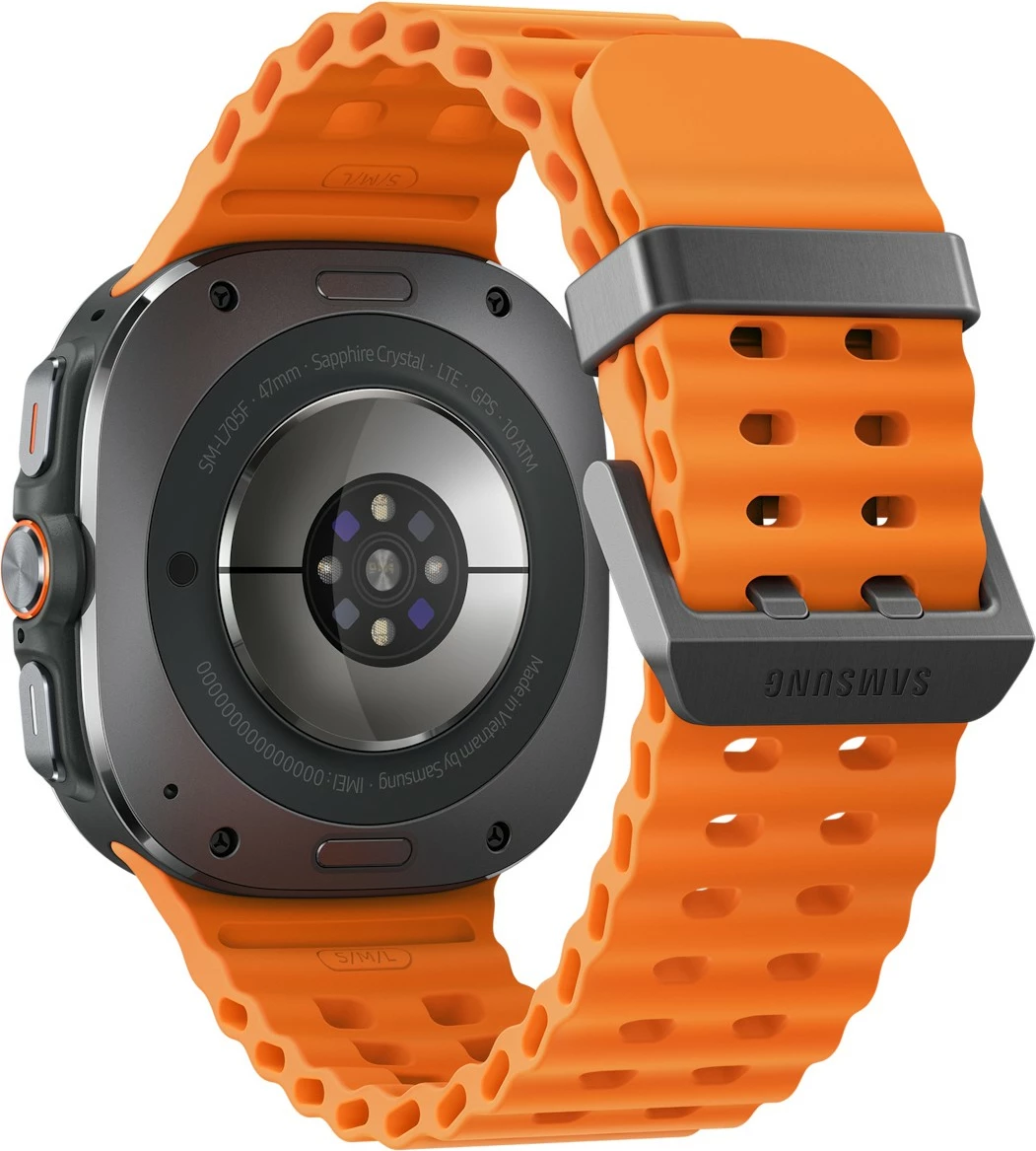 Smartwatch Samsung Galaxy Watch Ultra, 3.81 cm, AMOLED, Wi-Fi, GPS, ngjyrë portokalli
