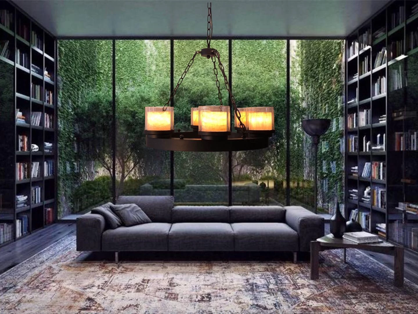 Abazhur klasik i varur me 6 llampa