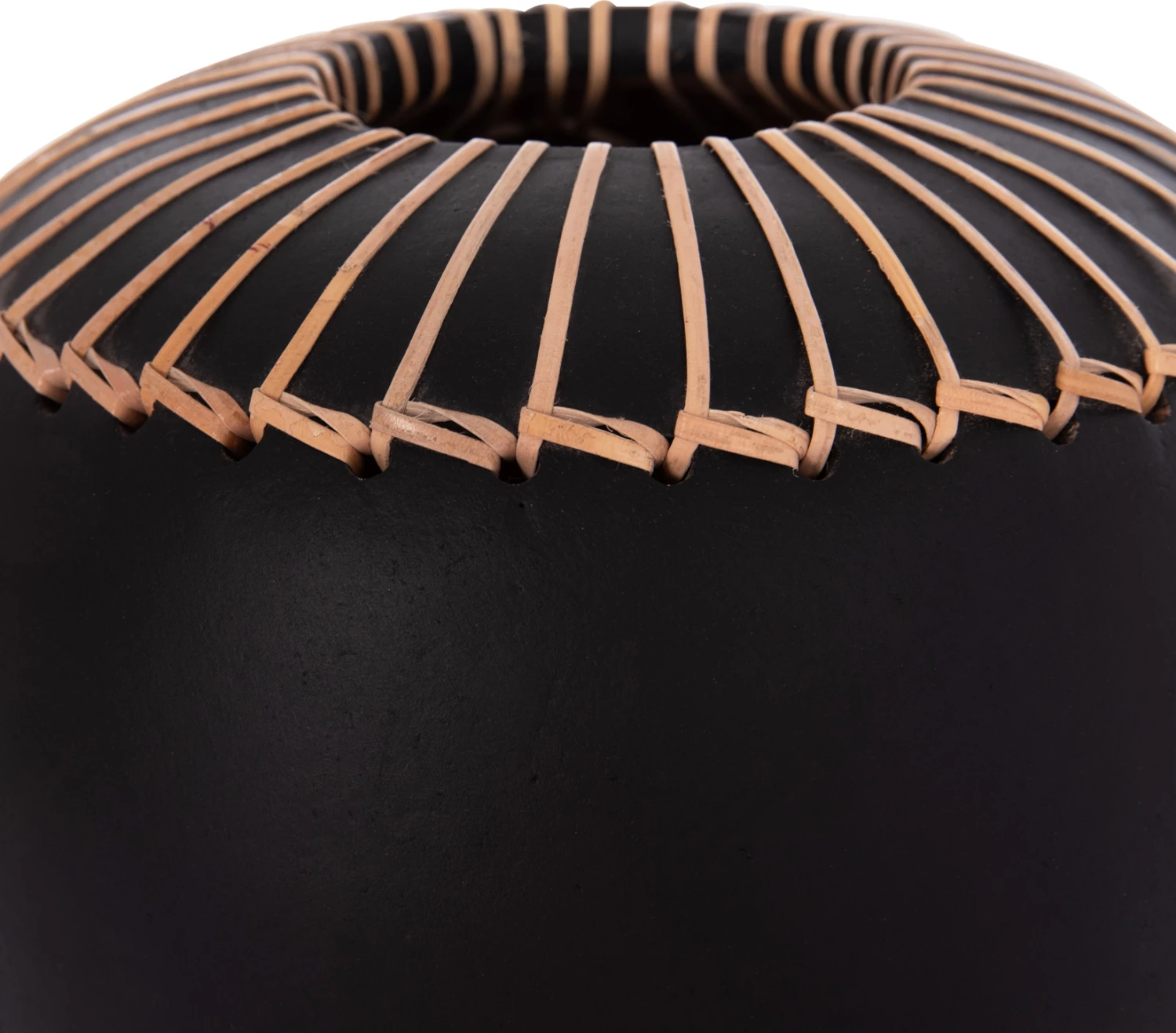 Vazo dekorative tavoline LENNOX, terrakotë e zezë, FH4675.01L, 22x20cm