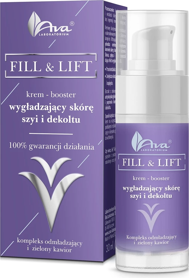 Krem për qafë dhe dekolte për femra Ava Laboratorium Fill & Lift Skin Smoothing Cream-Boost, 30ml