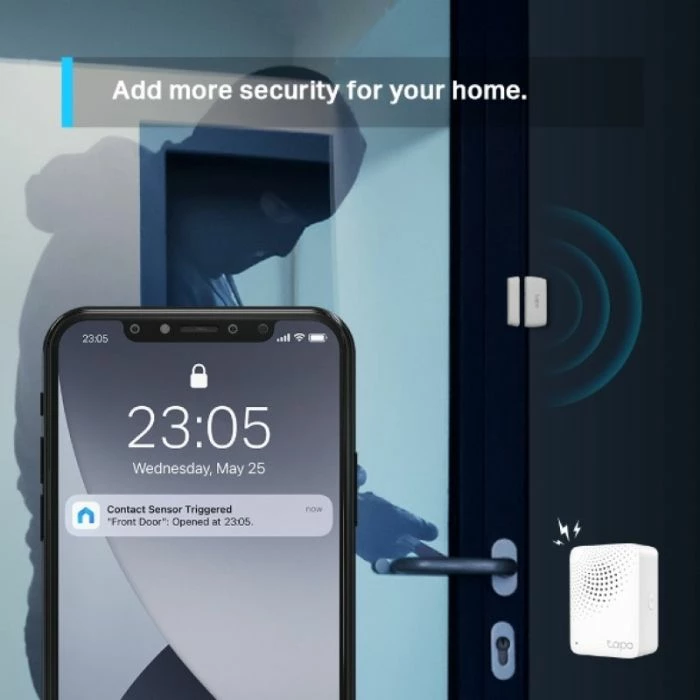 sensor kontakti smart TP-LINK Tapo T110, 868/922 MHz, CR2032, i bardhë 8