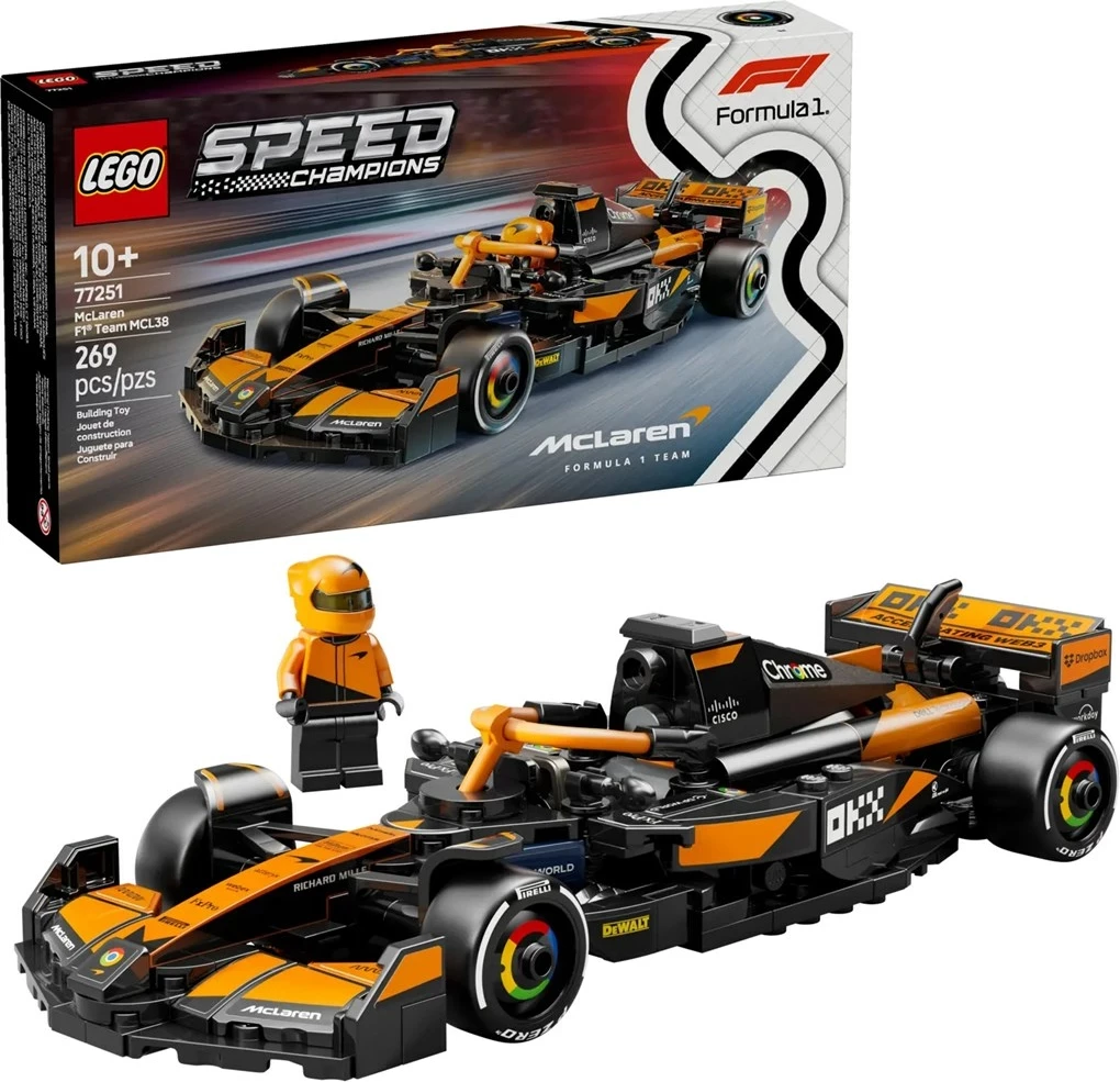 Set LEGO Speed Champions McLaren F1 Team MCL38, 269 pjesë