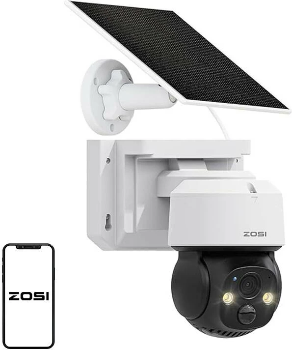 Kamerë IP e jashtme ZOSI C2914 me panel diellor, 4MP, WiFi, IP66