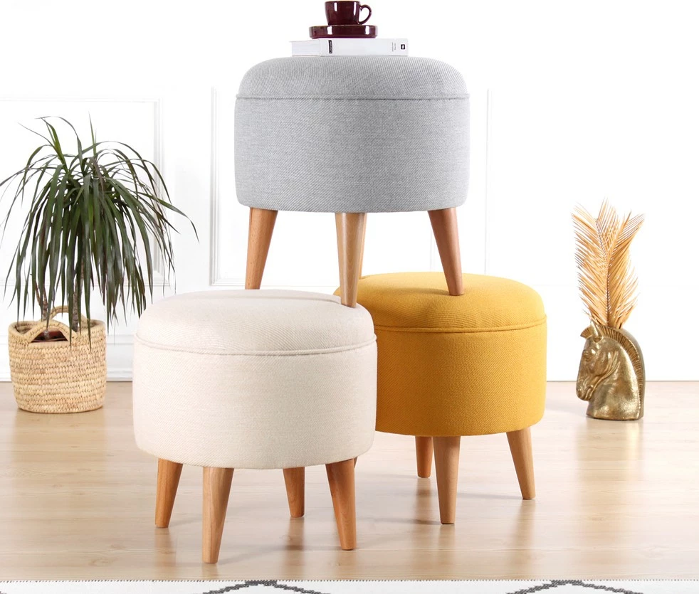 Puf Bohemian, krem, Moouv 7092