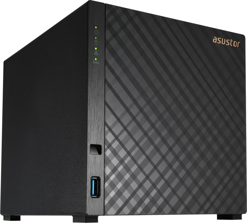 NAS Asustor AS1104T, ARM, 1 GB, DDR4, e zezë