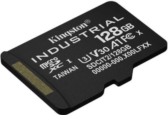 Kartelë memorje Kingston Industrial microSDHC 128GB Class 10 A1 me adapter SD