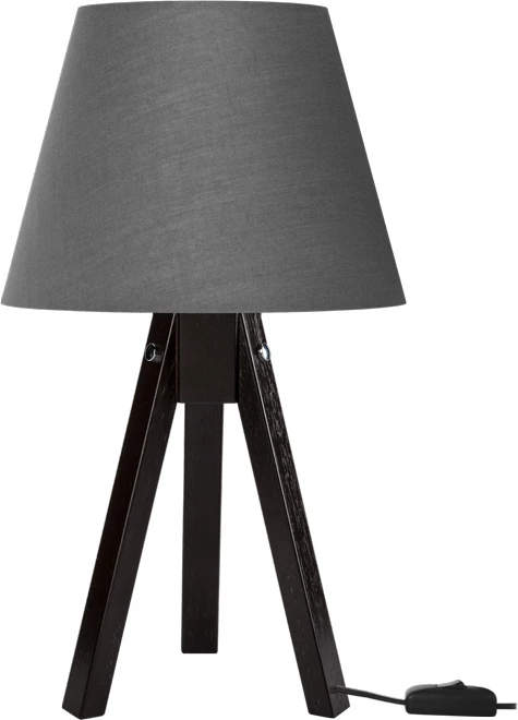 Llambë tavoline Adeck E27, ngjyrë kafe-gri, Φ25x45cm