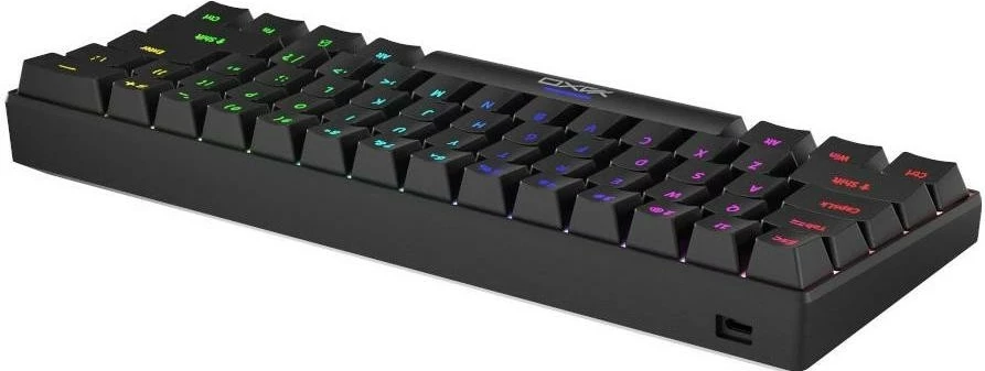 Tastierë mekanike Yaxo Nuxlak Outemu RS, 61 taste, RGB, e zezë