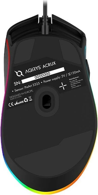 Maus AQIRYS ACRUX, RGB, i zi