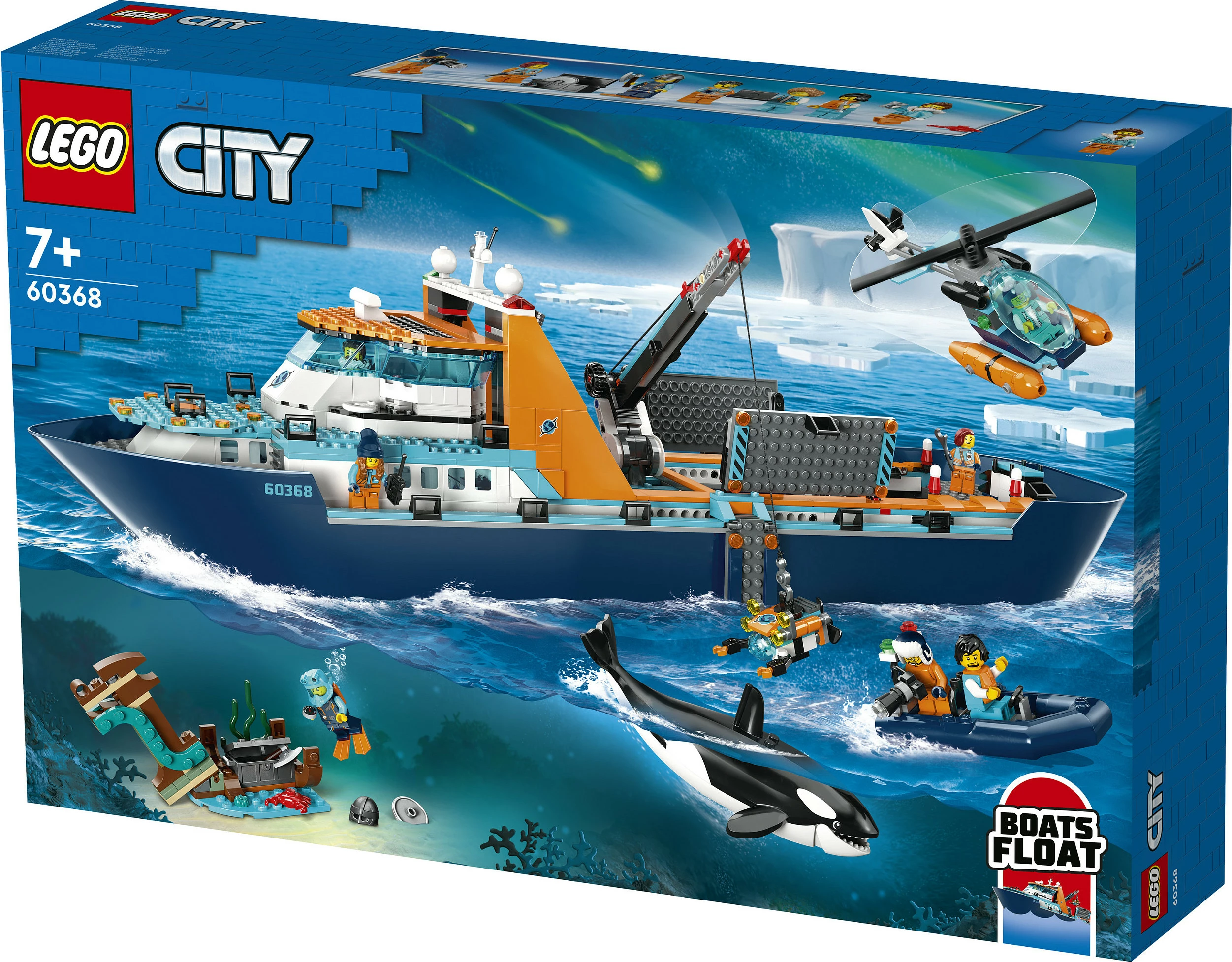 Set ndërtimi LEGO Arctic Explorer Ship, 815 pjesë, plastikë, shumëngjyrësh