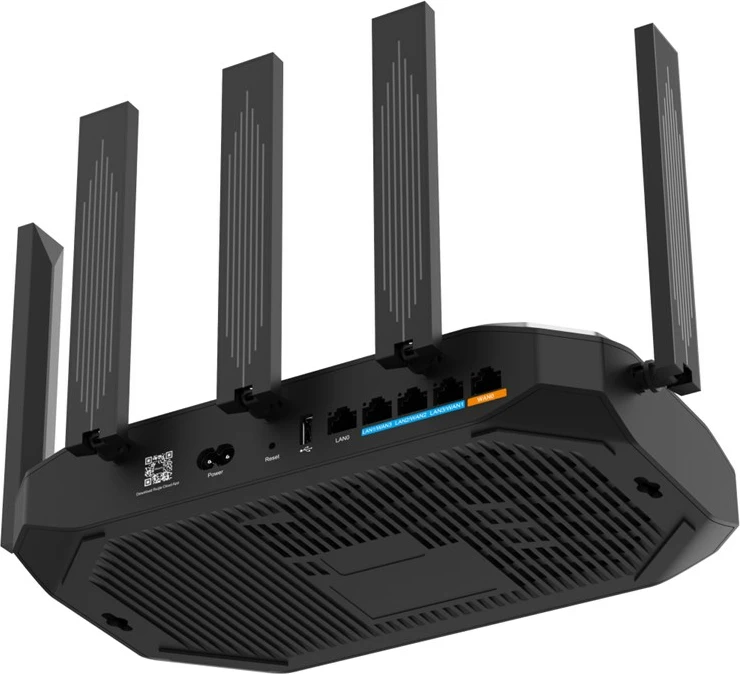 Ruter wireless Ruijie RG-EG105GW-X, Wi-Fi 6, 5 porta Gigabit, Gri