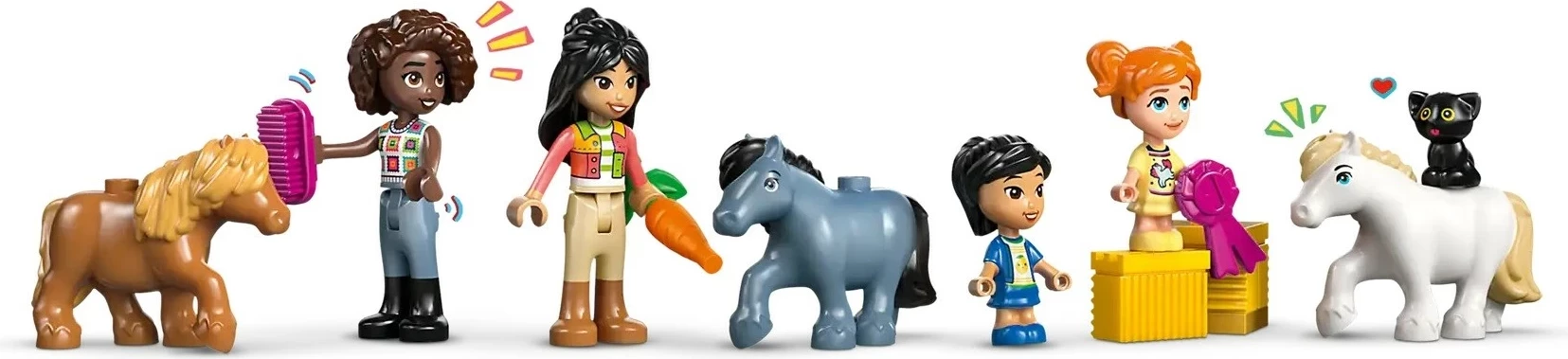 Set LEGO Friends Pony Ranch & Stable 42654, 727 pjesë, për fëmijë 7+