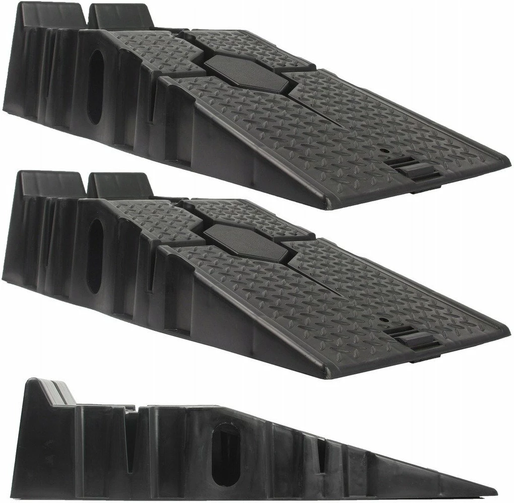 Rampa për veturë Geko 2 t 90x33 cm, zezë, set 2 copë