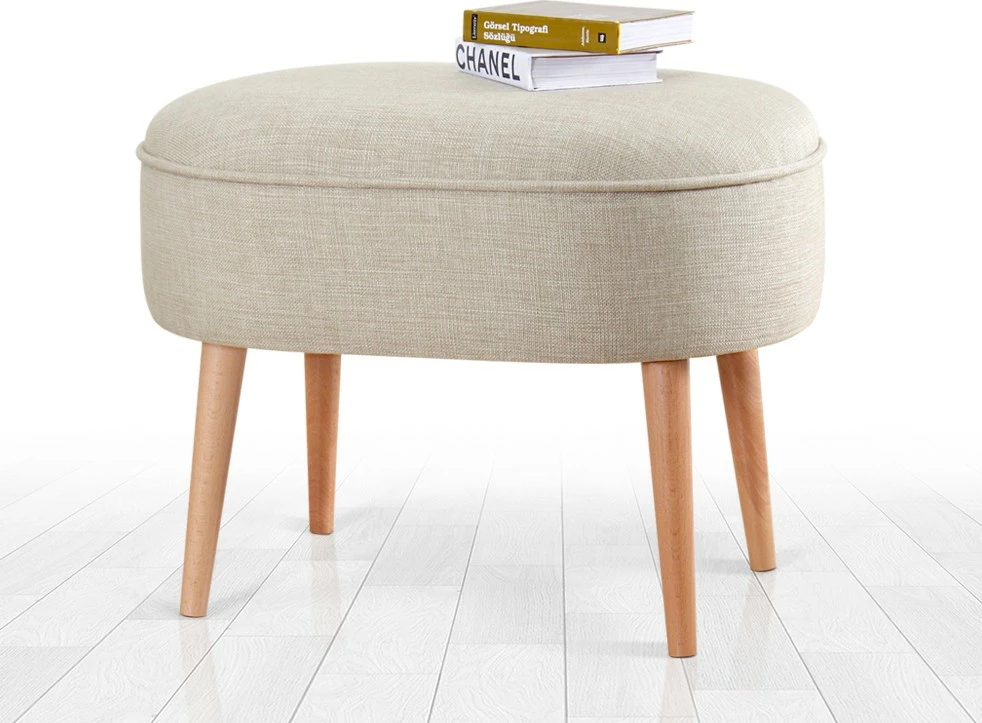Puf Timoon Atelier del Sofa, ngjyrë krem