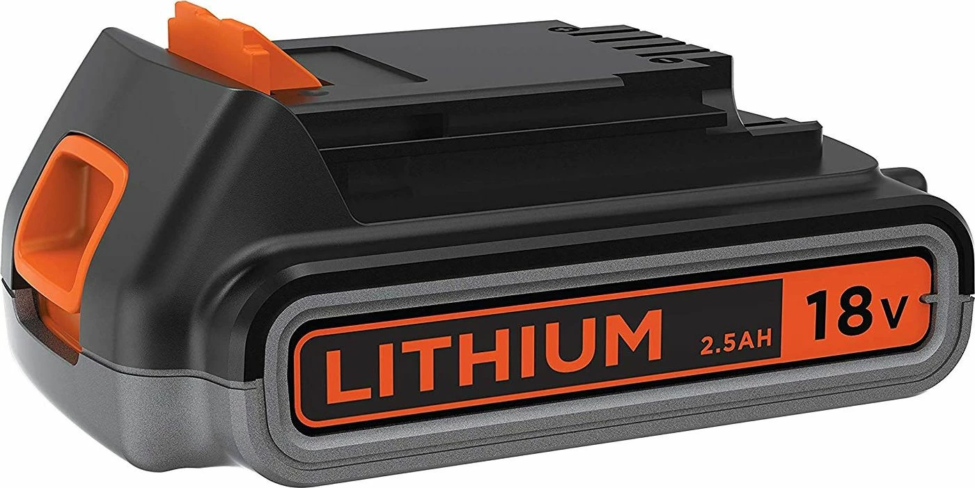 Bateri litium-jon Black+Decker BL2518 18V 2.5Ah, zi/portokalli