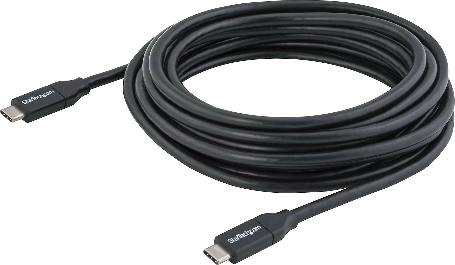 Kabllo USB-C StarTech USB2C5C4M, 4m, Power Delivery 100W (5A), USB 2.0, e zezë