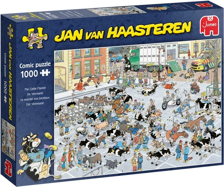 Puzzle, Jumbo, Jan van Haasteren The Cattle Market 19075, 1000 copë