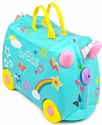 Valixhe për fëmijë Trunki Riding Unicorn TRU0109 18L, turkeze/kaltër