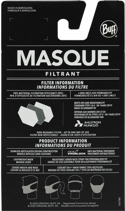 Maskë filtruese Buff, rozë