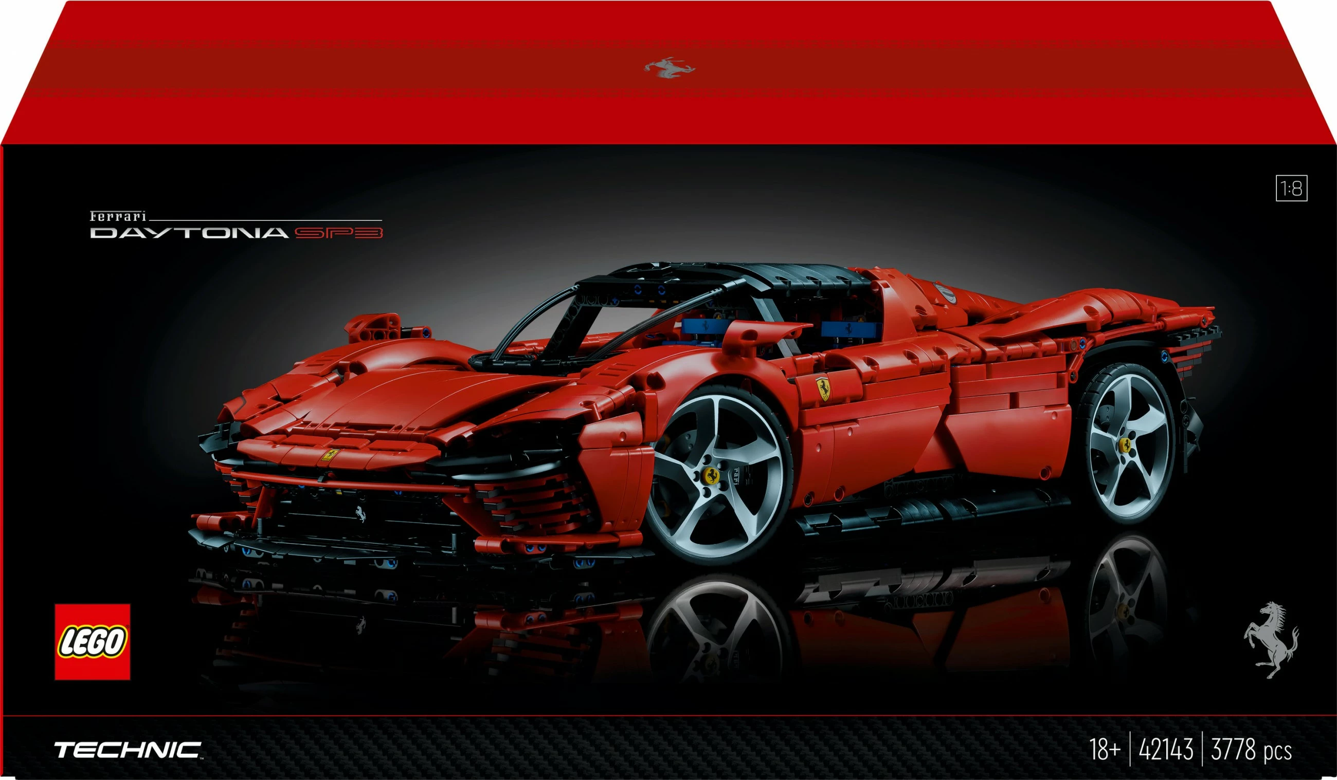 Set ndërtimi LEGO Technic Ferrari Daytona SP3, 3778 pjesë, plastikë, 6.99 kg