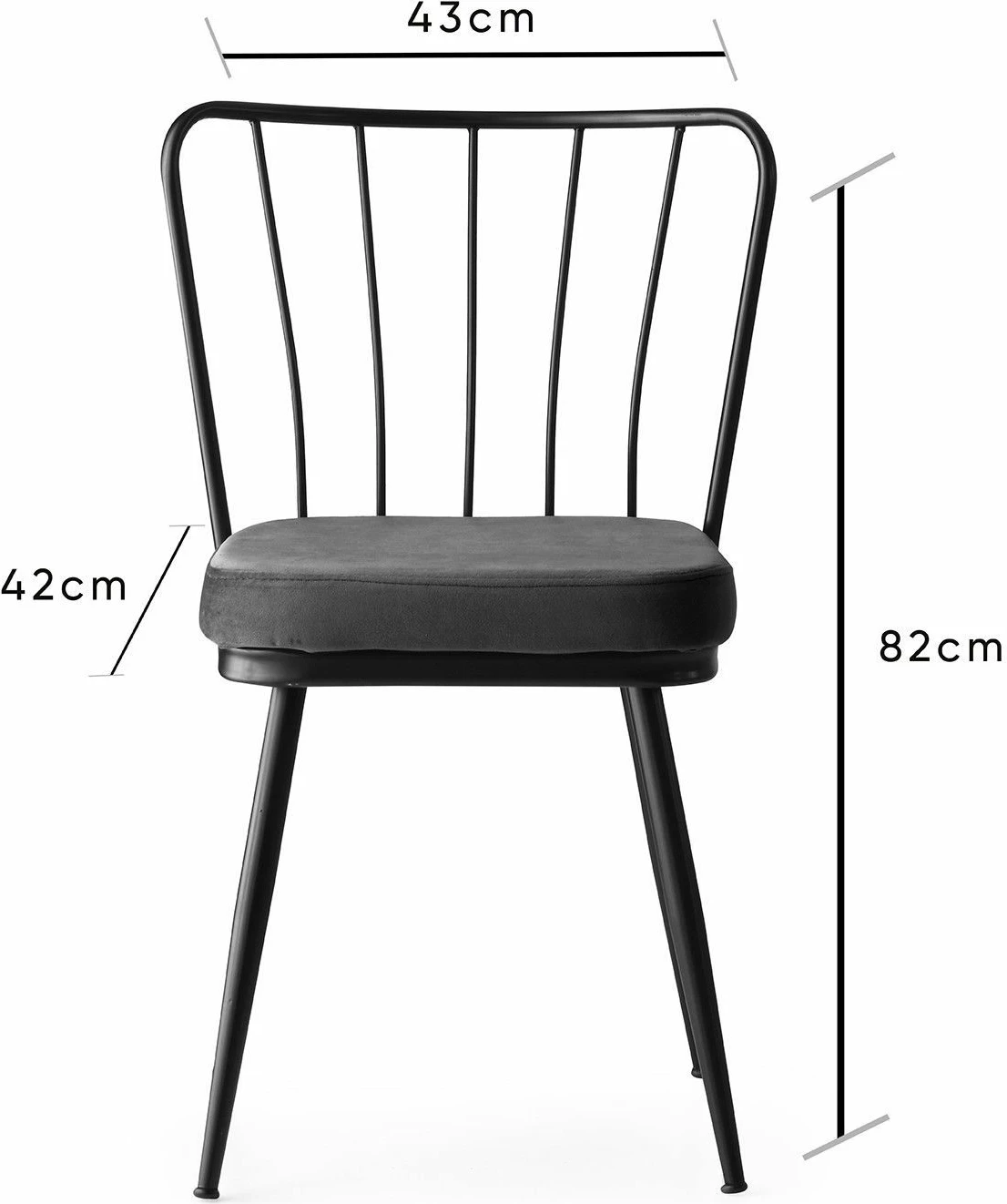 Set karrigesh (4 copë), Hanah Home, Yıldız - 942 V4