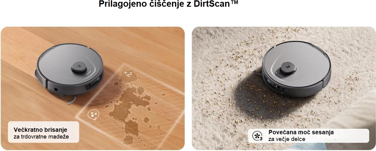 Robot fshesë me korrent 3i P10 Ultra 18000 Pa me stacion smart, e zezë