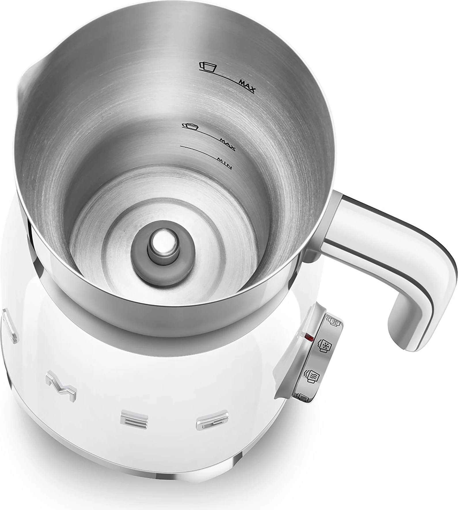 Shkumëzues qumështi Smeg MFF11WHEU 600 ml, 500 W, i bardhë/krem