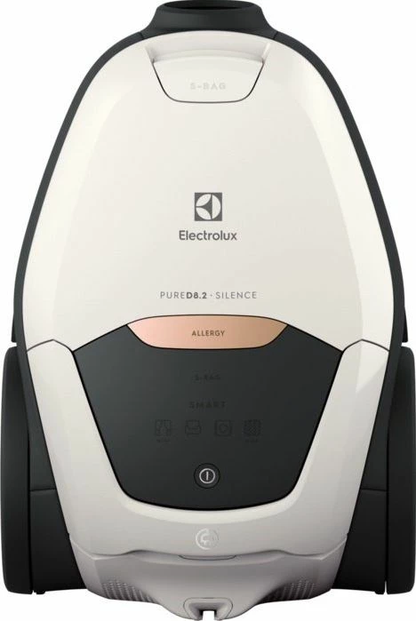 Fshesë me korrent Electrolux Pure D8 PD82-ALRG Silence, 500W, 3.5L, me qese s-bag, filtër Allergy Plus, 57 dB, e bardhë