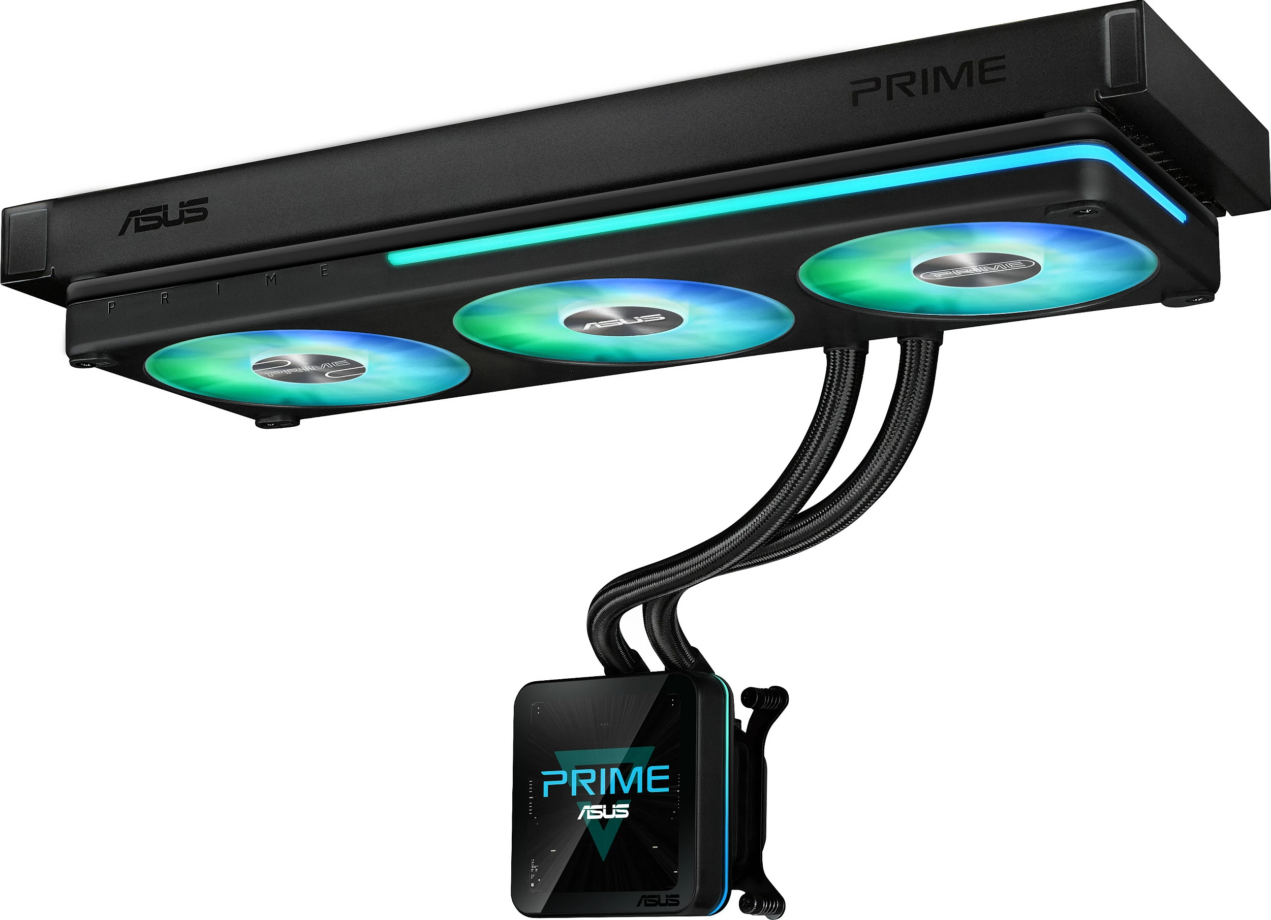 Ftohës uji CPU ASUS PRIME LC II 360 ARGB me LCD, 360mm, i zi