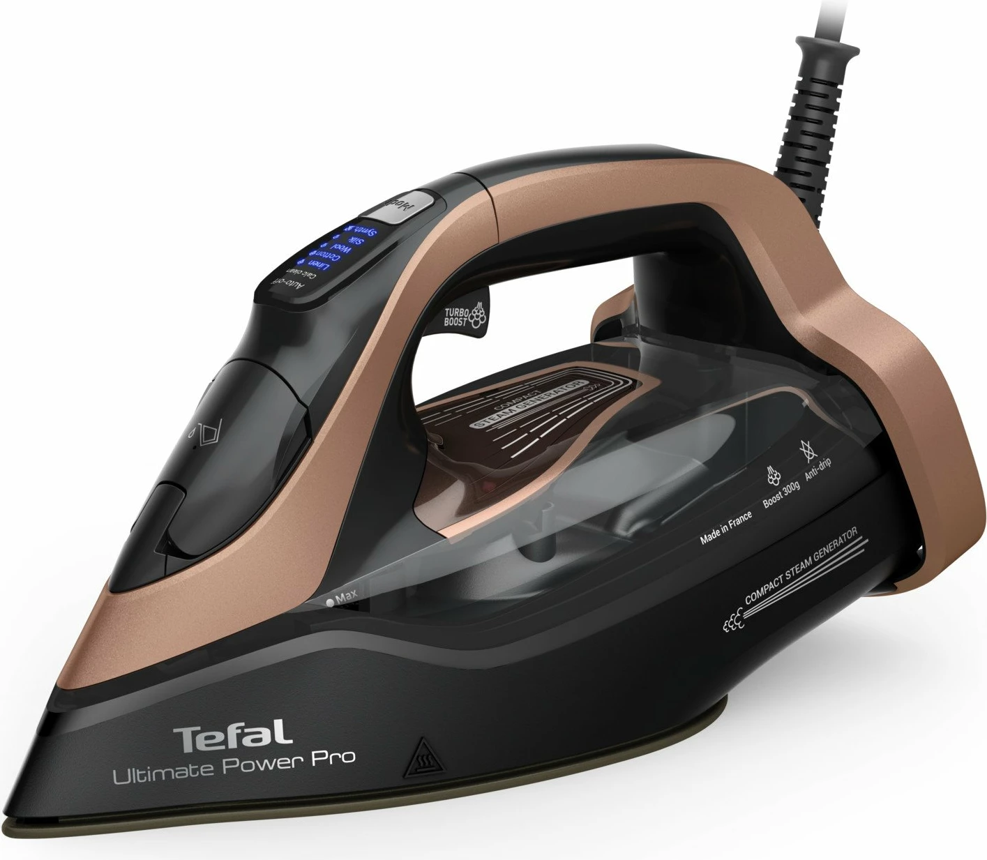 Hekur me avull Tefal Ultimate Power Pro FV9E50E0 3200 W, rezervuar 350 ml, i zi