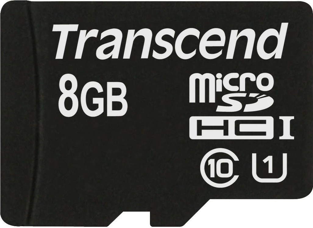 Kartelë memorie Transcend microSDHC 8GB, Class 10, UHS-I, e zezë