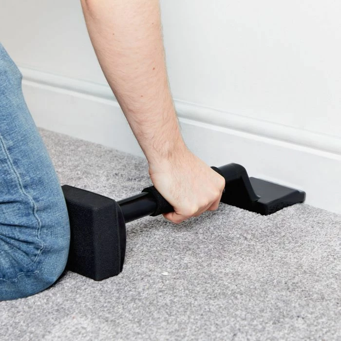 Komplet veglash për montim tepihi VONHAUS 3500247, 3 pjesë, i zi/portokalli