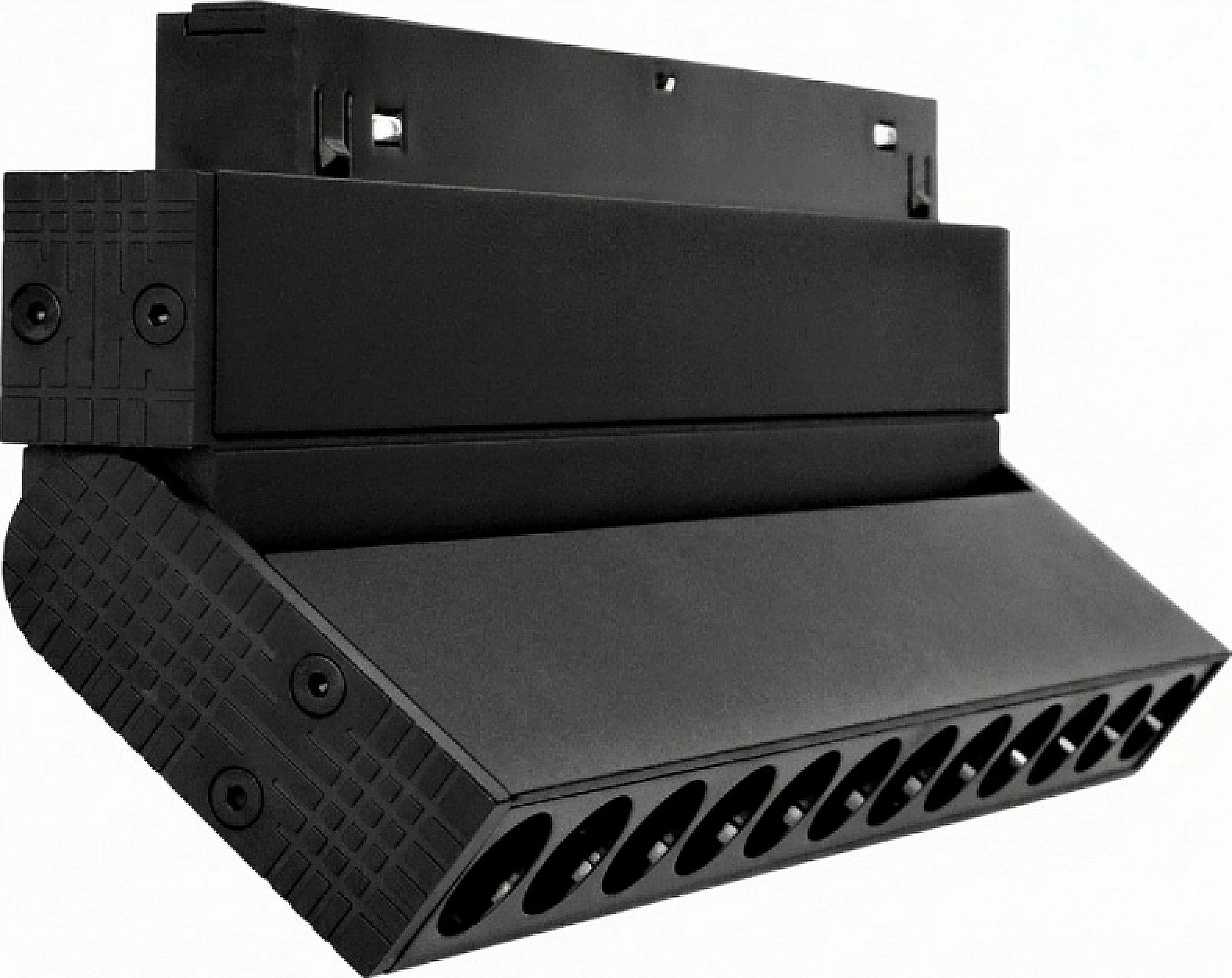 Dritë LED për shinë 48V Miboxer Track Grille Foldable 10W, CCT, 2.4G, e zezë