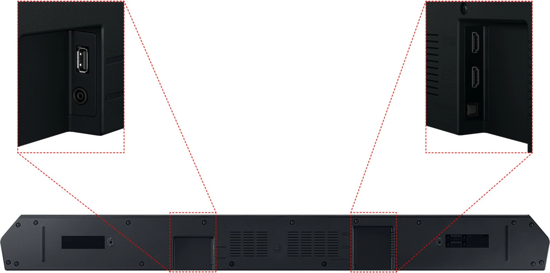 Soundbar Samsung HW-Q600C/EN me subwoofer, e zezë