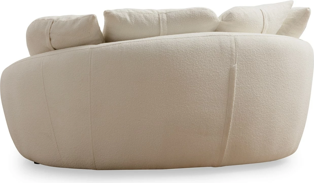 Divan dy ulëshe Atelier del Sofa, Midye - Love Seat, ngjyrë krem