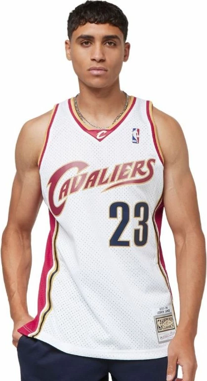 Fanellë për meshkuj Mitchell & Ness, e bardhë