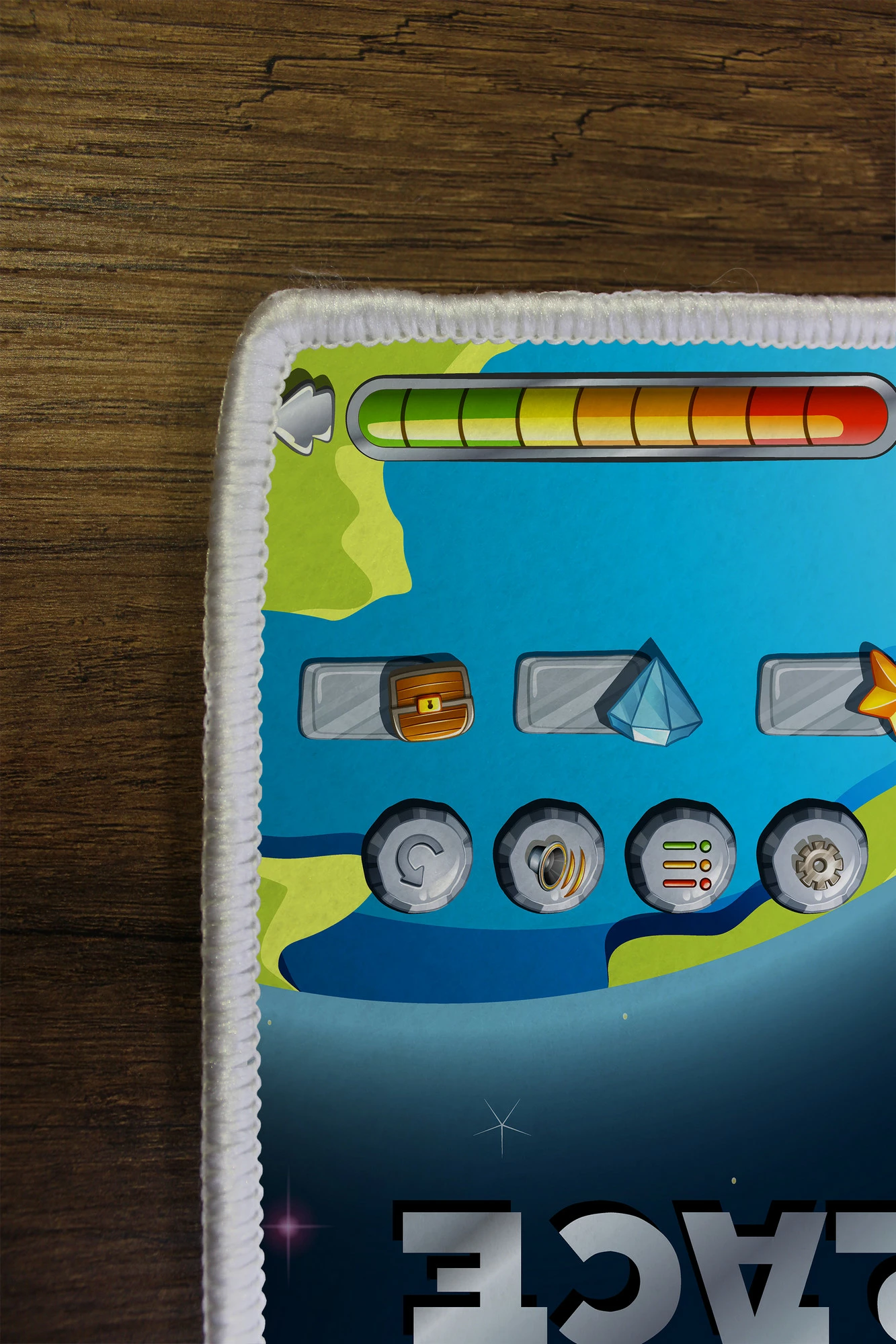 Qilim për fëmijë, shumëngjyrësh, Space Race, 80x120cm, WOOKECE087