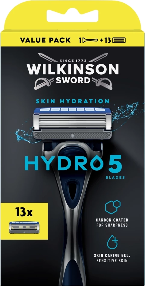 Rroje për burra Wilkinson Hydro 5 Skin Hydration, 13 kartridha