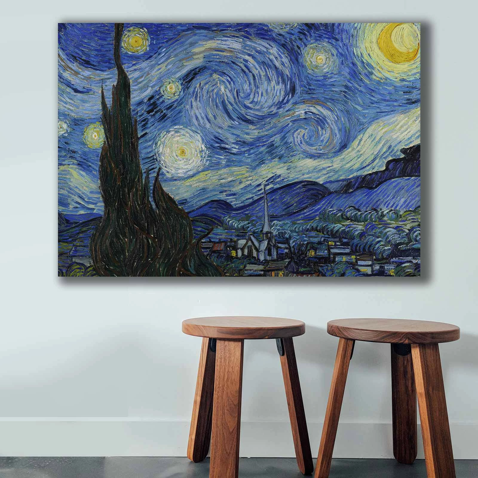 Pikturë dekorative në kanavacë, Van Gogh, 70100VANGOGH074, shumëngjyrëshe, 70x100cm