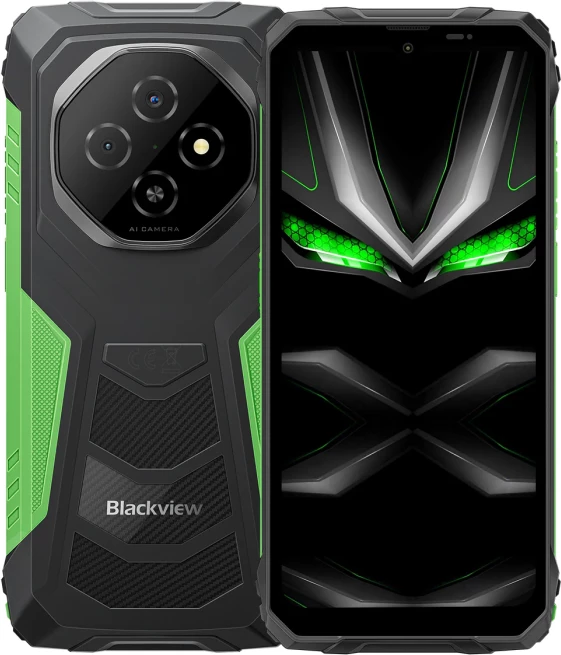 Celular rugged BLACKVIEW FORT 1 6GB/256GB, 6.56" 90Hz, 10000mAh, Gjelbër