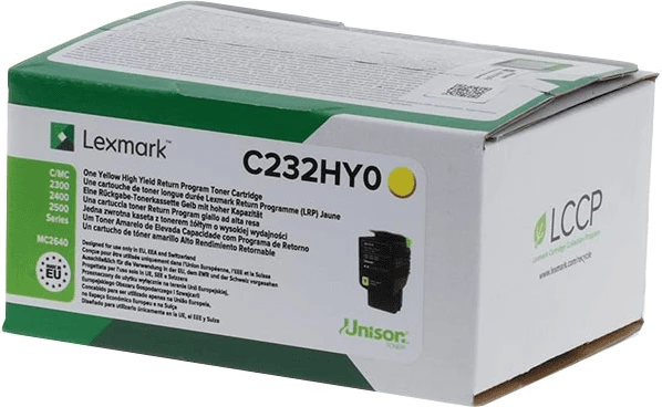 Toner, Lexmark, C232HY0, rendiment 2300 faqe, XL, e verdhë